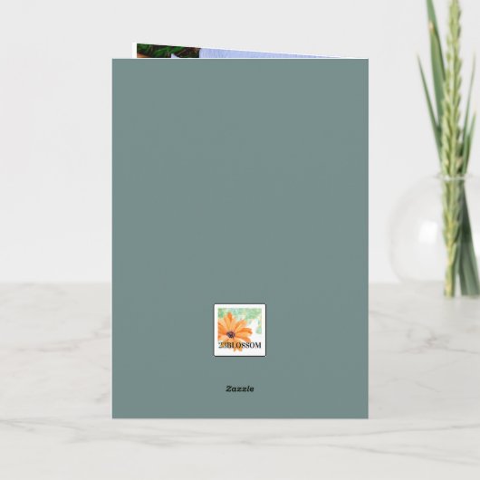 母の日のカードのフローラ、無私母へのリマインダー カード (裏面)