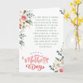 母の日のカードのフローラ、無私母へのリマインダー カード (黄色い花)