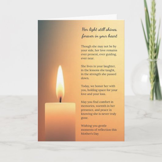 母の日のカードのメモリ内 シーズンカード (正面)