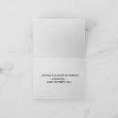 母の日のカードは海のカワウソの家族をフィーチャー カード (内部)