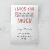 母の日のカードを隔ておもしろいる カード (内部)