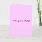 母の日のカードカスタマイズ-  カード (裏面)