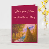 母の日のカードカスタマイズ-  カード (黄色い花)