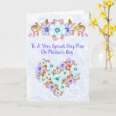 母の日のカードステップママラベンダー花 カード (黄色い花)