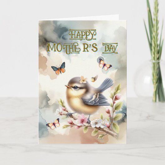 母の日のカードストップを持たない母のために サンキューカード (正面)