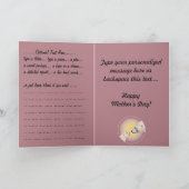 母の日のカードポーラーベアグリーティングカード カード (内部)