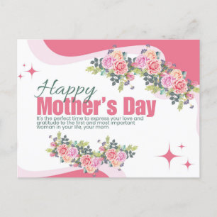 母の日のカード印刷可能、母の日のカード シーズンポストカード