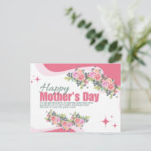 母の日のカード印刷可能, 母の日のカード シーズンポストカード (スタンド正面)