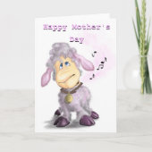 母の日のカード小さな子羊と鐘 カード (正面)