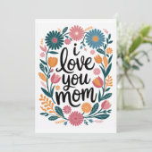 母の日のカード幸せな母の日のギフトフローラ (スタンド正面)