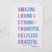 母の日のカード最高のに対する母の最高品質 シーズンカード (正面/裏面)