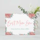 母の日のカード植物性かわいい感傷的 シーズンカード (スタンド正面)