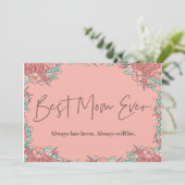 母の日のカード植物性かわいい感傷的 シーズンカード (スタンド正面)