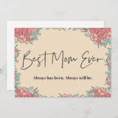 母の日のカード植物性かわいい シーズンカード (正面/裏面)