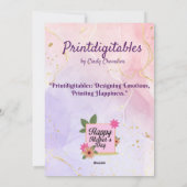 母の日のカード母の日の特別 シーズンカード (裏面)