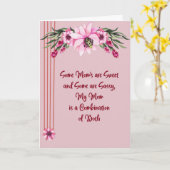 母の日のカード甘い&サッシー母 カード (黄色い花)