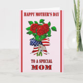 母の日のカード軍隊 カード (正面)