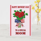 母の日のカード軍隊 カード (黄色い花)