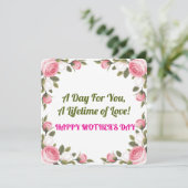 母の日のカード – あなたのための1日 (スタンド正面)