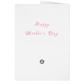 母の日のカード – あなたのテキスト – 蝶のバラ (裏面)