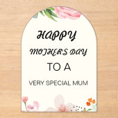 母の日のカード アクリル招待状 (正面)