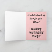 母の日のカード カード (内部)