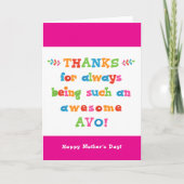 母の日のカード カード (正面)