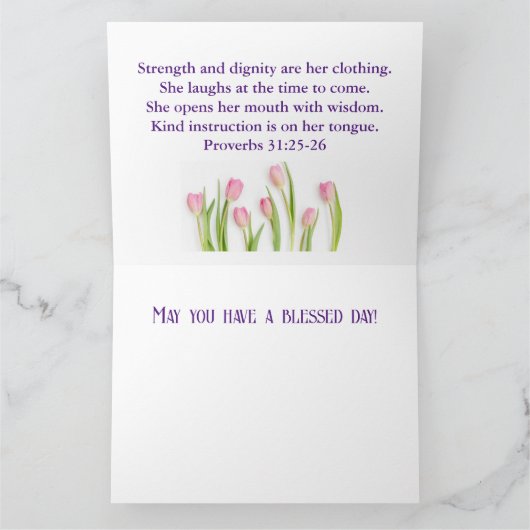 母の日のカード カード (内部)