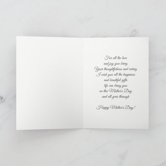 母の日のカード カード (内部)