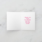 母の日のカード カード (内部)