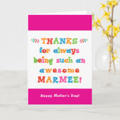 母の日のカード カード (黄色い花)