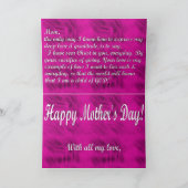 母の日のカード カード (内部)