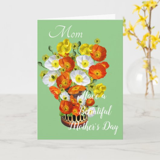 母の日のカード カード (黄色い花)