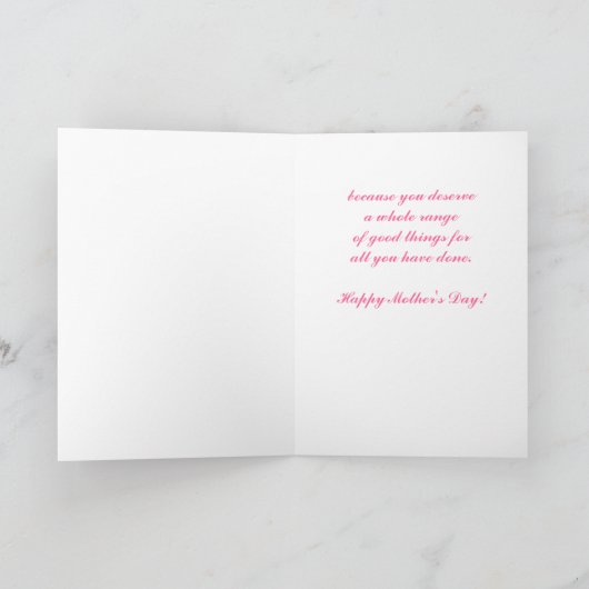 母の日のカード カード (内部)