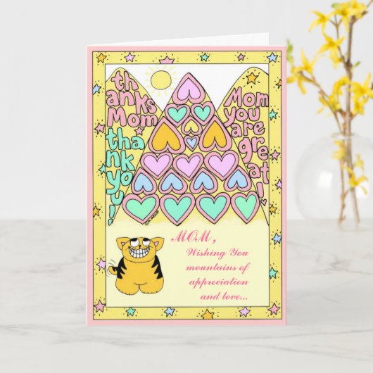 母の日のカード カード (黄色い花)