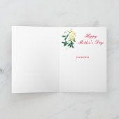母の日のカード カード (内部)