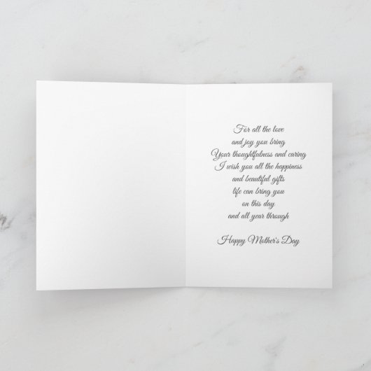 母の日のカード カード (内部)
