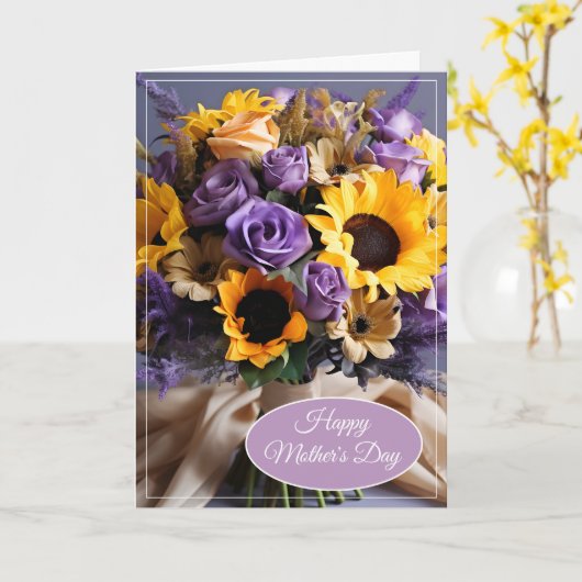 母の日のカード カード (黄色い花)