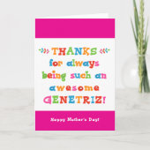 母の日のカード カード (正面)