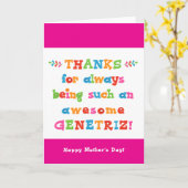 母の日のカード カード (黄色い花)