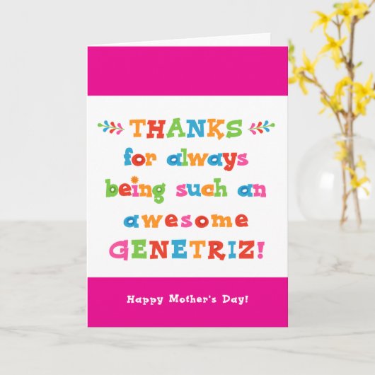 母の日のカード カード (黄色い花)