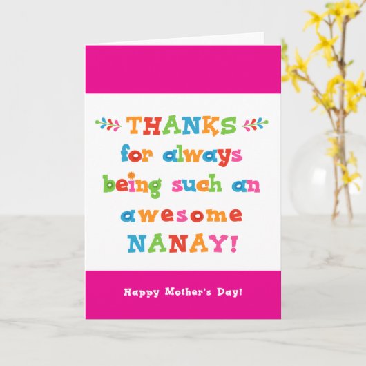 母の日のカード カード (黄色い花)