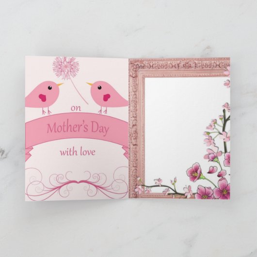 母の日のカード カード (内部)