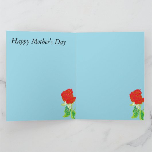 母の日のカード カード (内部)