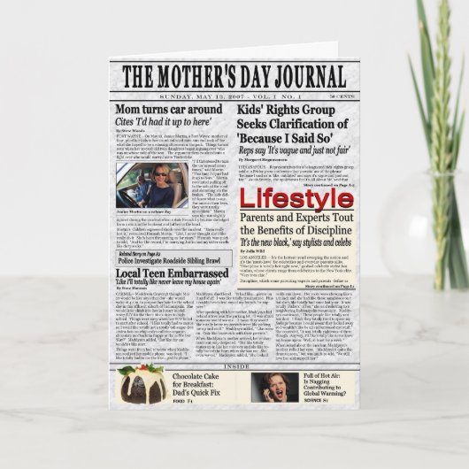 母の日のカード カード (正面)