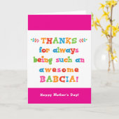 母の日のカード カード (黄色い花)