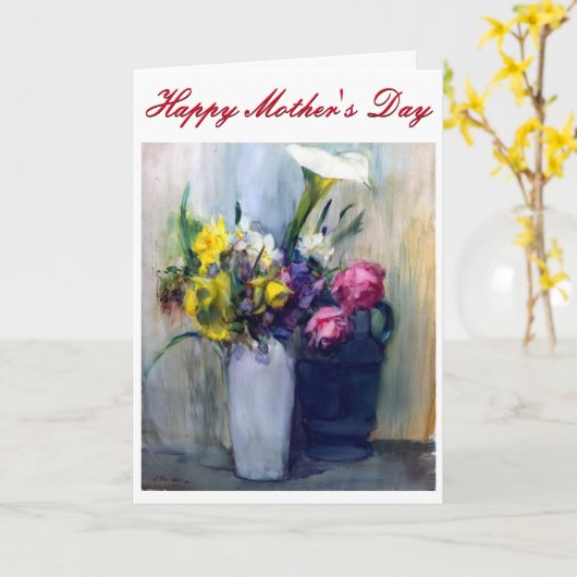 母の日のカード カード (黄色い花)