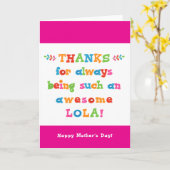 母の日のカード カード (黄色い花)