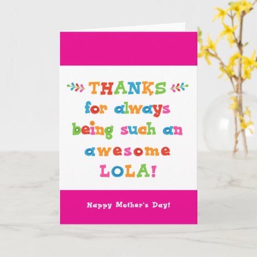 母の日のカード カード (黄色い花)