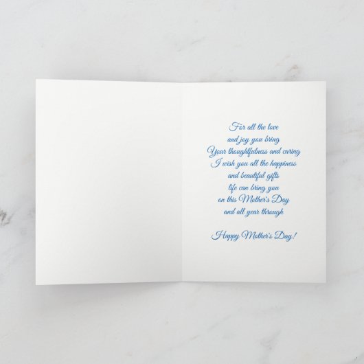 母の日のカード カード (内部)